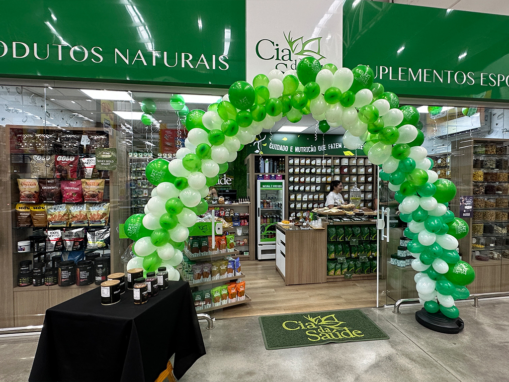  loja Cia da Saúde Porto Belo produtos naturais fachada