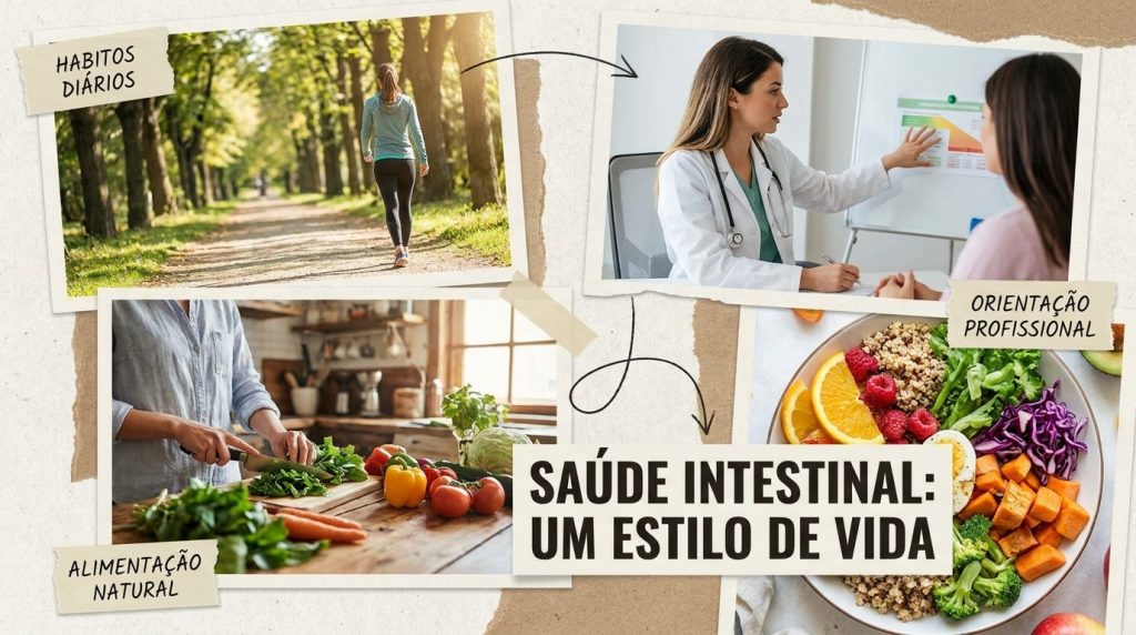 Hábitos saudáveis para manter a microbiota intestinal equilibrada.